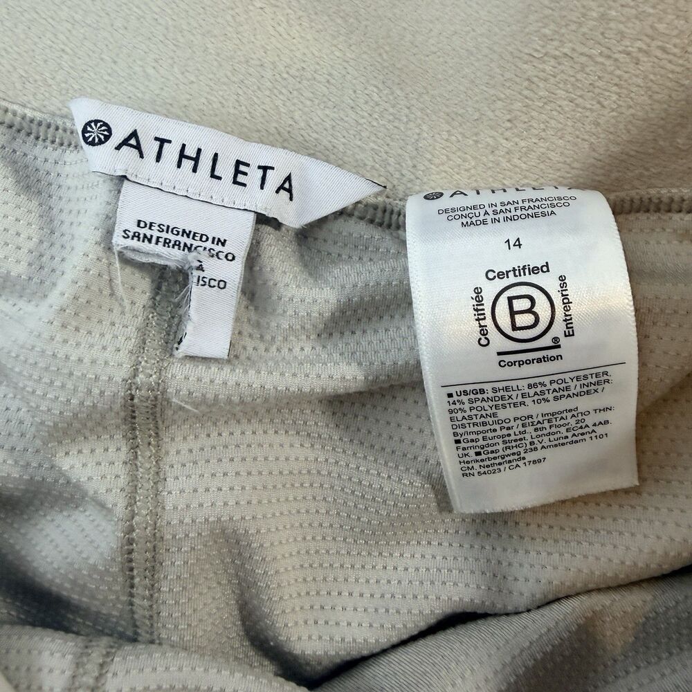 Athleta Skort Womens Size 14 Beige Brooklyn Heights High Rise Skirt Skort - Picture 3 of 7